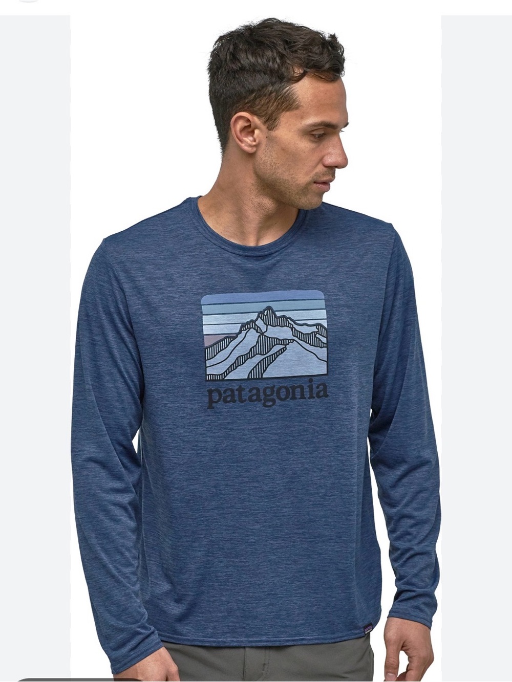 Patagonia Capilene Cool Daily Long Sleeve Graphic T-Shirt XL Blue